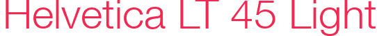 Helvetica LT 45 Light